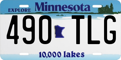 MN license plate 490TLG