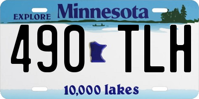 MN license plate 490TLH