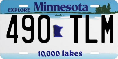 MN license plate 490TLM
