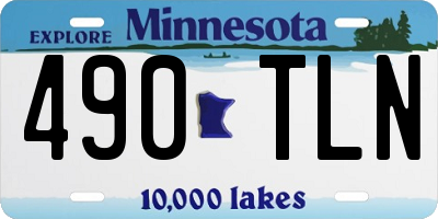 MN license plate 490TLN