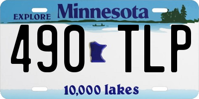 MN license plate 490TLP