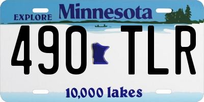 MN license plate 490TLR