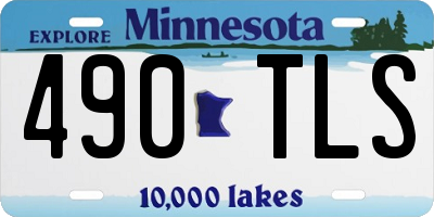 MN license plate 490TLS