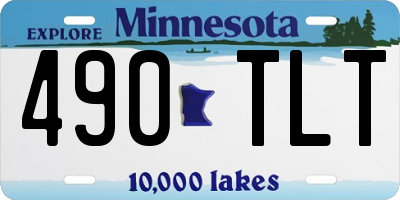 MN license plate 490TLT