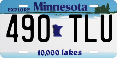 MN license plate 490TLU