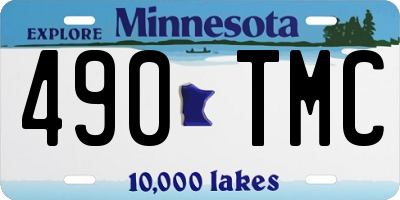 MN license plate 490TMC