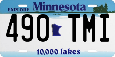 MN license plate 490TMI