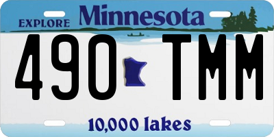 MN license plate 490TMM