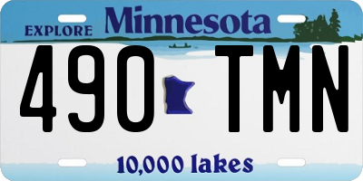 MN license plate 490TMN