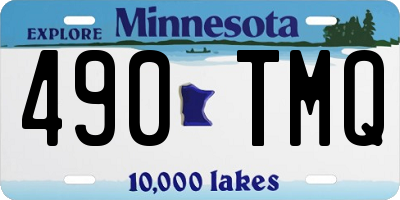 MN license plate 490TMQ