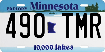 MN license plate 490TMR