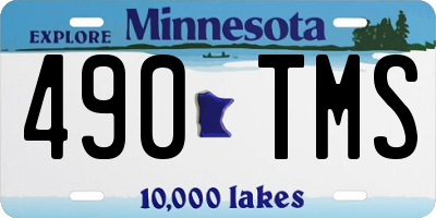 MN license plate 490TMS