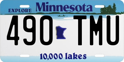 MN license plate 490TMU