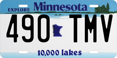 MN license plate 490TMV