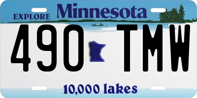 MN license plate 490TMW