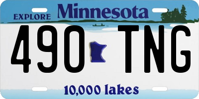 MN license plate 490TNG
