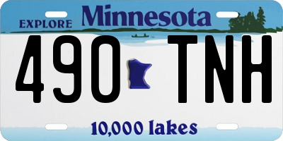 MN license plate 490TNH