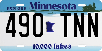 MN license plate 490TNN