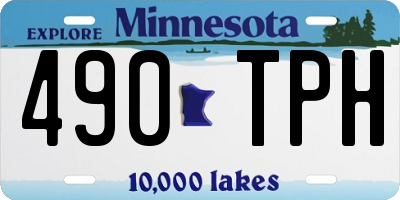 MN license plate 490TPH