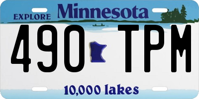 MN license plate 490TPM
