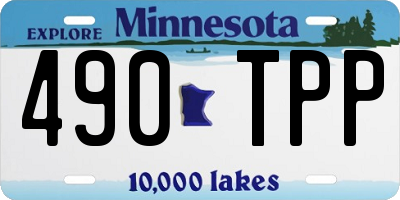 MN license plate 490TPP