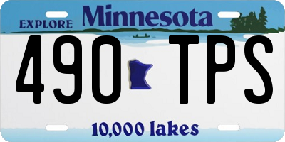 MN license plate 490TPS