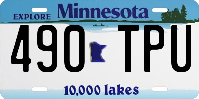 MN license plate 490TPU