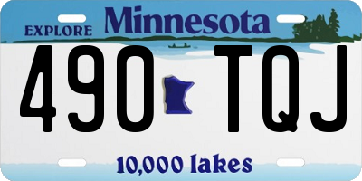 MN license plate 490TQJ
