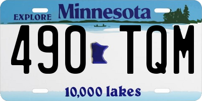 MN license plate 490TQM