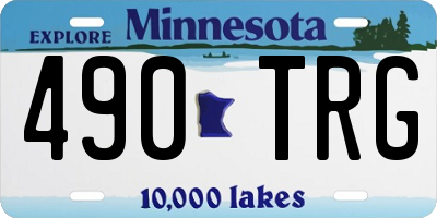 MN license plate 490TRG