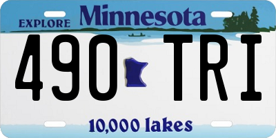 MN license plate 490TRI