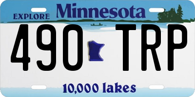 MN license plate 490TRP