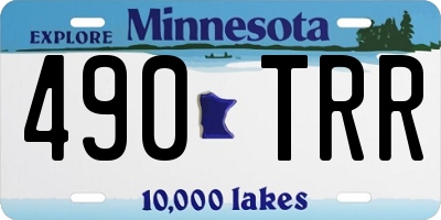 MN license plate 490TRR