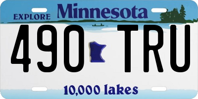 MN license plate 490TRU