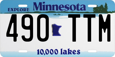 MN license plate 490TTM