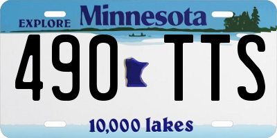 MN license plate 490TTS