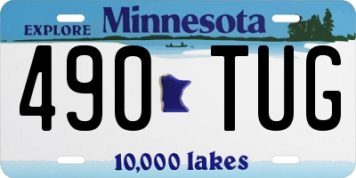 MN license plate 490TUG