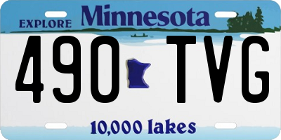 MN license plate 490TVG