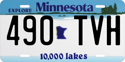 MN license plate 490TVH