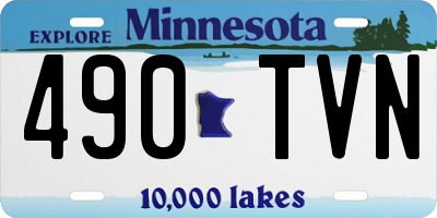 MN license plate 490TVN