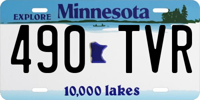 MN license plate 490TVR