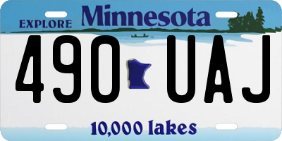 MN license plate 490UAJ