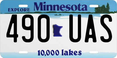 MN license plate 490UAS