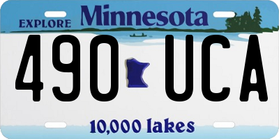 MN license plate 490UCA