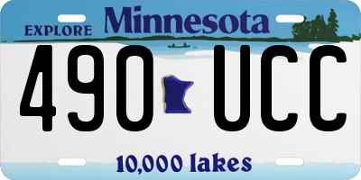 MN license plate 490UCC