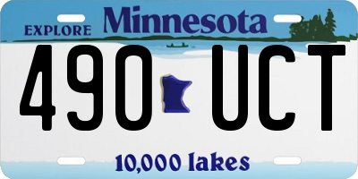 MN license plate 490UCT