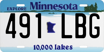 MN license plate 491LBG