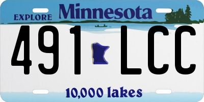 MN license plate 491LCC