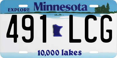 MN license plate 491LCG