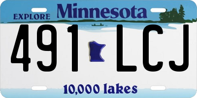MN license plate 491LCJ